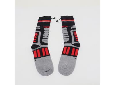 Vyhřívané ponožky Kemimoto vel. S černé/šedé