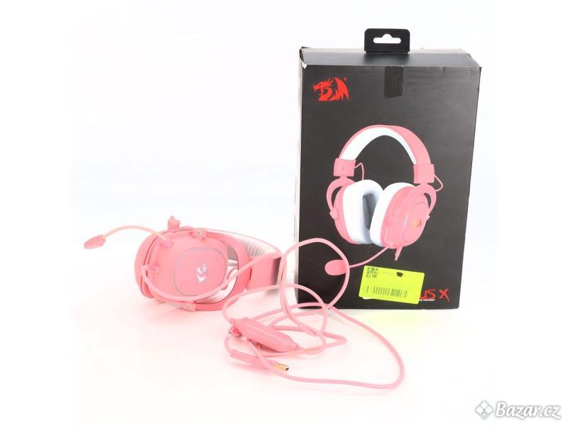 Sluchátka Redragon H510 Zeus-X RGB Růžová