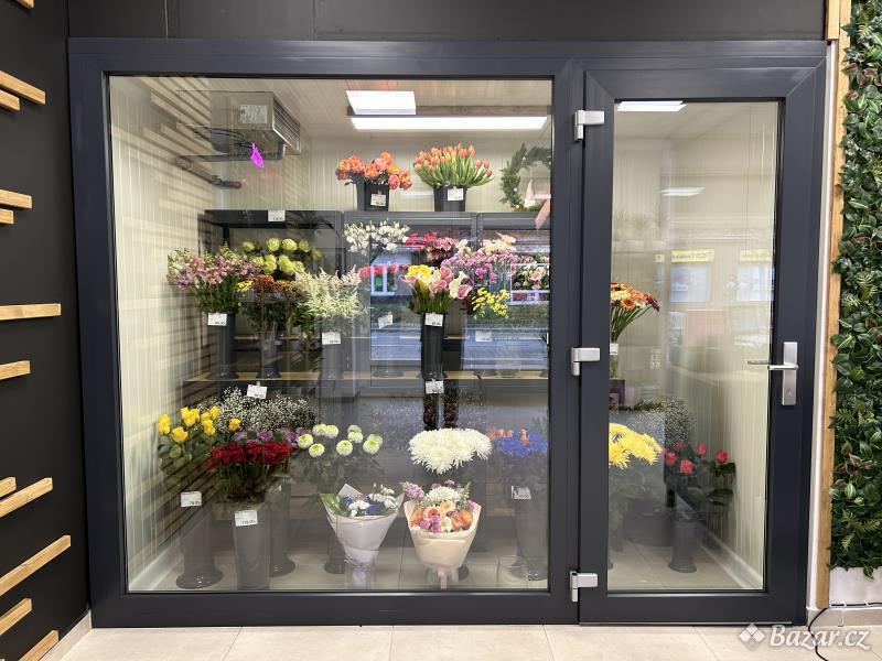 Chladicí box na květiny, prosklený, bez podlahy