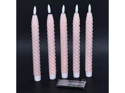 Dekorativní LED svíčky Eldnacele 10cm růžové