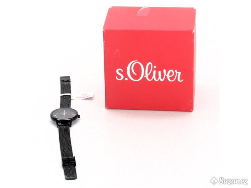 Dámské hodinky černé s.Oliver SO-3807-MQ