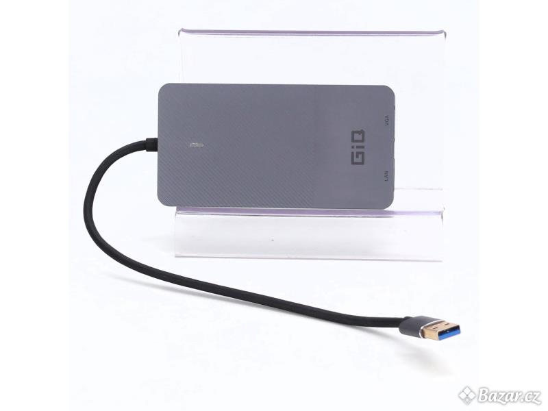Dokovací stanice USB Giq D3908-giq šedá