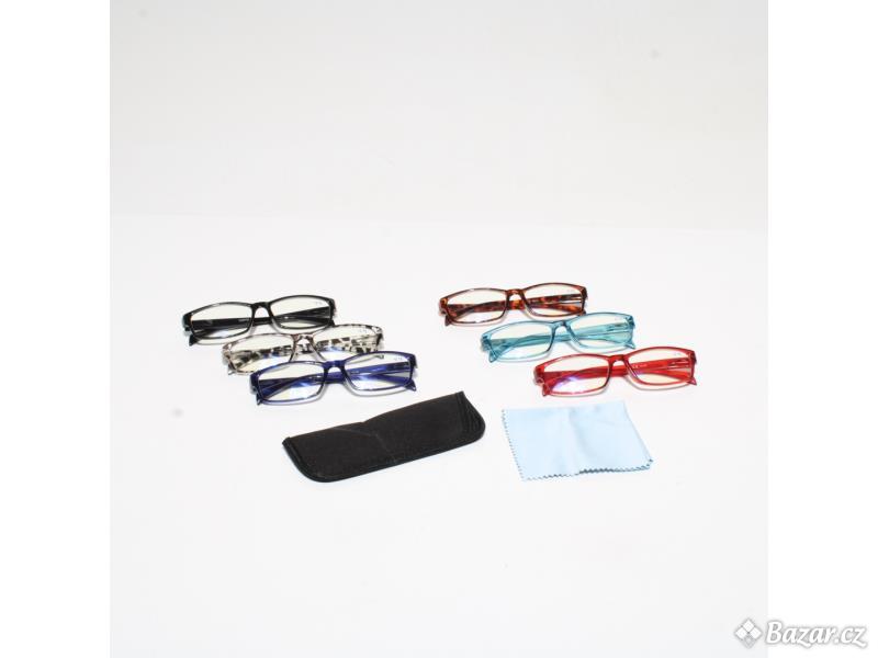 Brýle na čtení COJWIS 2.75 x 6 kusů