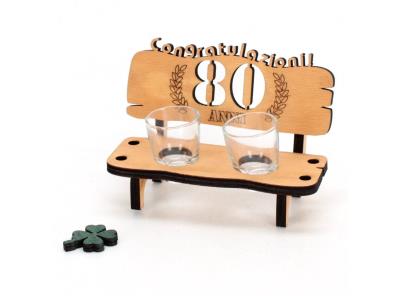 Dárek k 80. narozeninám lavička
