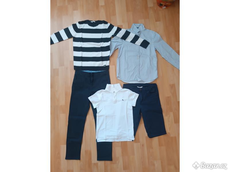HM kalhoty, kraťasy, košile,triko a svetr 