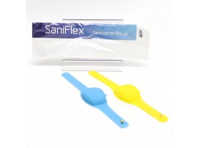 Dezinfekční náramky SaniFlex, modrá/žlutá