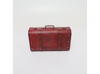 Dřevěný retro kufřík Pilipane