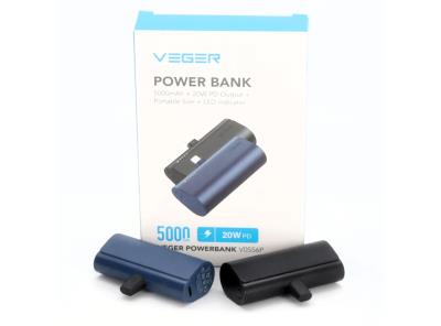 Powerbanka VEGER V0556P, černá modrá, 2 ks 