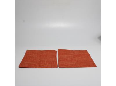 Povlak na polštář Miulee, 2 ks, oranžové