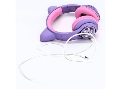 Dětská sluchátka iClever BTH19 fialová 