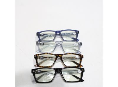 Dioptrické brýle Bosail 4MIX-225 4 ks + 2,25