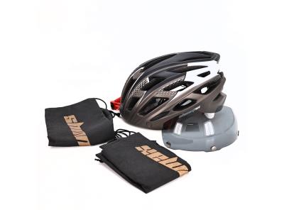 Cyklistická helma Shinmax ‎HT-19, černobilá