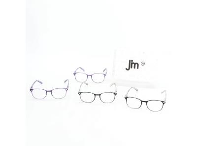 Dioptrické brýle na čtení JM 4 ks +1.00