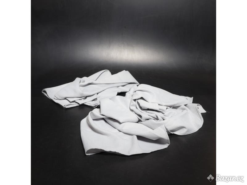 Závěsy Miulee, odstín šedé, 2 ks, 245x140 cm