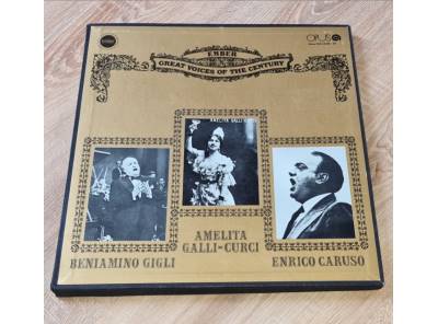 Enrico Caruso, Amelita Galli-Curci, Beniamino Gigli – Great Voices Of The Century 1976 VG, VYPRANÉ