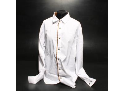 Pánská košile dloudý rukáv Meilicloth bílá L