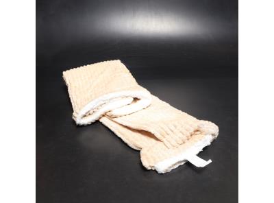 Hebká deka Miulee 125 × 150 cm světlé khaki