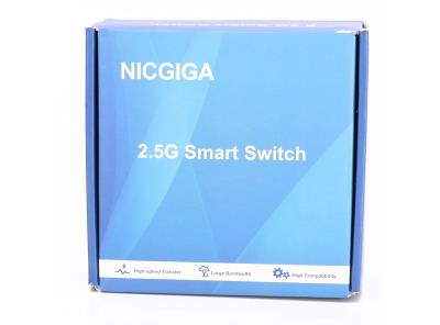 Síťový přepínač NICGIGA 2.5G, černý