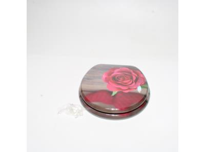 Záchodové prkénko Fanmitrk s růží