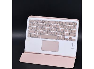 Pouzdro na tablet růžové s klávesnicí