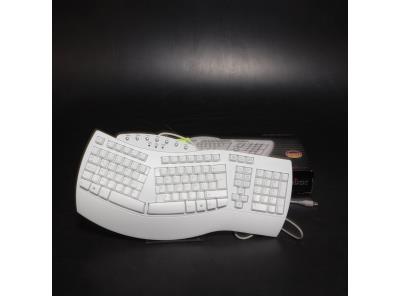 Ergonomická klávesnice Perixx, bílá