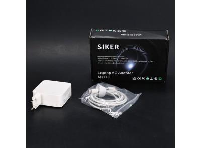 Napájecí adaptér Siker, USB-C, bílý