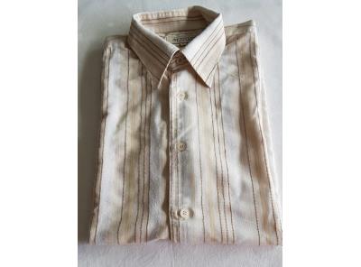 Pánská košile – krátký rukáv – světlé pruhy – Armand Thiery