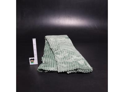 Hebká deka Miulee zelené barvy