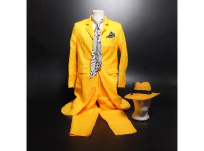 Pánský kostým Jim Carrey Funhoo vel.S žlutý