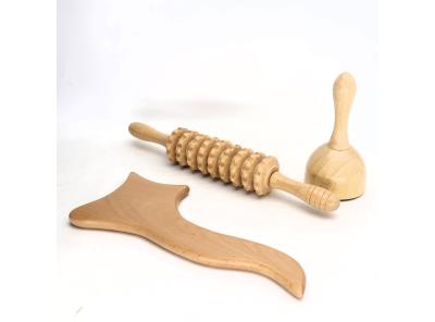 Masážní nástroje Helining dřevěné sada 3 ks