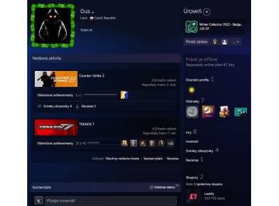 Counter-Strike 2 Prime a pár dalších her - Steam účet