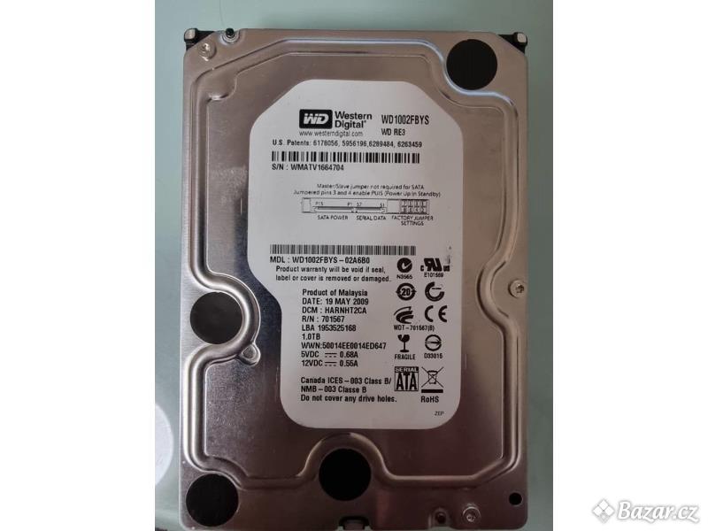 3,5" SATA HDD WD1002FBYS