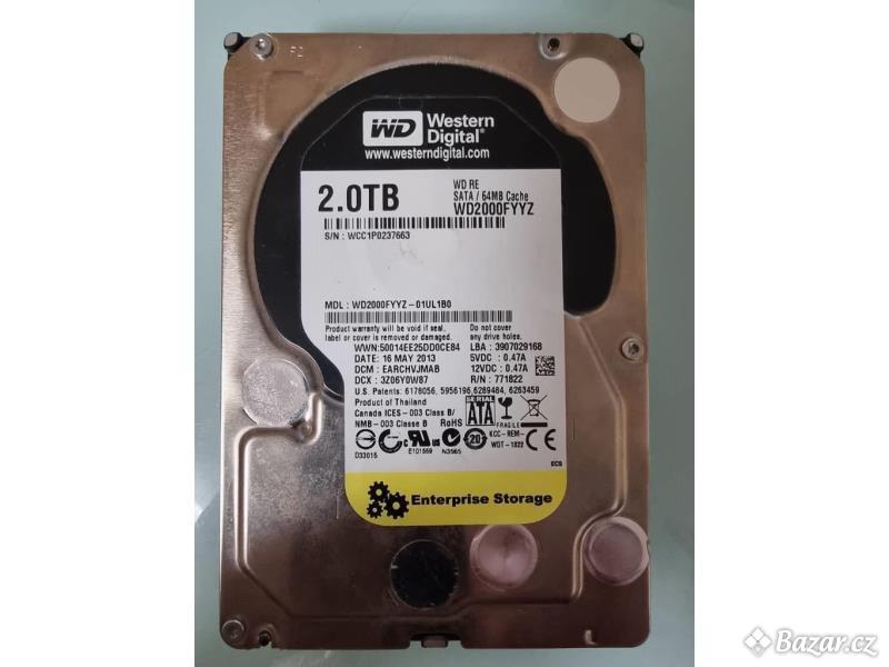 3,5" SATA HDD WD2000FYYZ