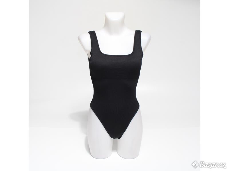 Body Shapewear OMKAGI Žebrované oblečení Damen Bauchweg Stark Formend Sculpting Bez rukávů Bezešvé