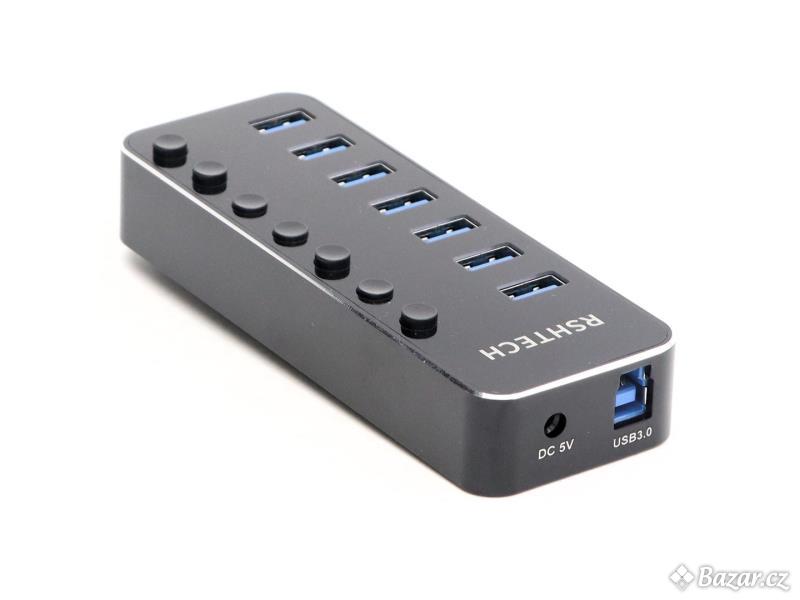 USB 3.0 HUB PrsTECH RSH-518 7 výstupů